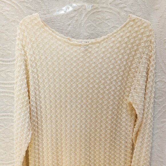 Vintage Express Tricot Textured Crochet Tunic Dress 38" Bust (T-383) - Picture 4 of 8